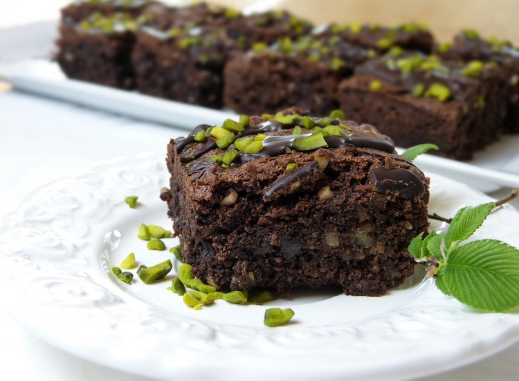 Pistachio and Mint Brownies - Brownie Recipe